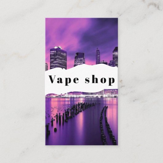 Vape Shop Roke Cigarette Visitekaartje (Voorkant)