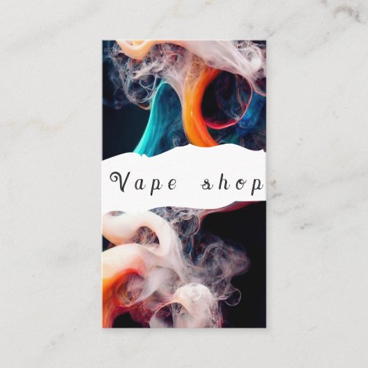 Vape Shop Roke Cigarette Visitekaartje (Voorkant)