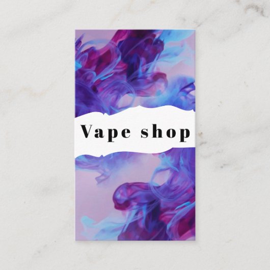 Vape Shop Roke Cigarette Visitekaartje (Voorkant)