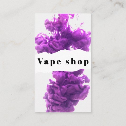 Vape Shop Roke Cigarette Visitekaartje (Voorkant)