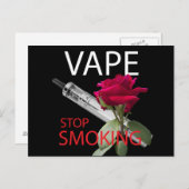 Vape. Stop met roken Briefkaart (Voorkant / Achterkant)