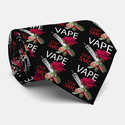 Vape. Stop met roken Stropdas (Opgerold)