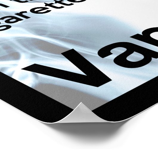 Vape sur cette affiche d'information (Coin)
