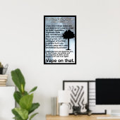 Vape sur cette affiche d'information (Bureau à domicile)