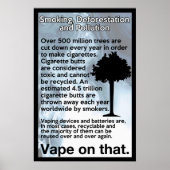 Vape sur cette affiche d'information (Devant)