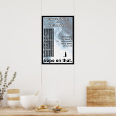 Vape sur cette affiche d'information (Cuisine)