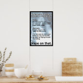 Vape sur cette affiche d'information (Cuisine)