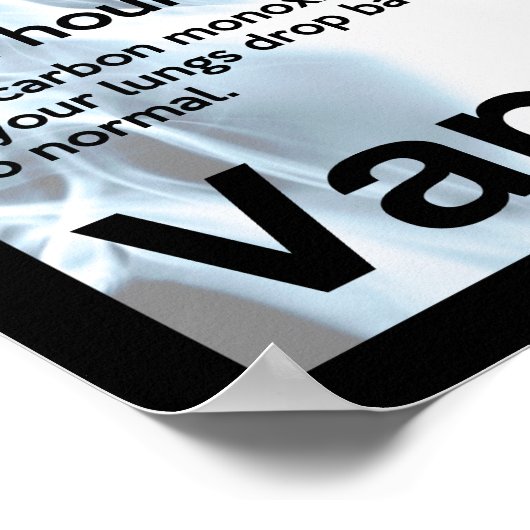 Vape sur cette affiche d'information (Coin)