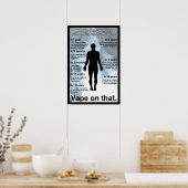 Vape sur cette affiche d'information (Cuisine)