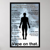 Vape sur cette affiche d'information (Devant)