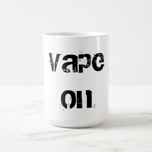 Vape sur la tasse de café (Centre)
