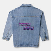 Vape tegen brick zonder tape brick-tape denim jacket (Achterkant)