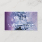 Vape Vape de fumée d'hiver Carte de visite (Dos)