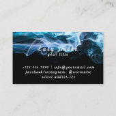 Vape Vape de fumée d'hiver Carte de visite (Dos)