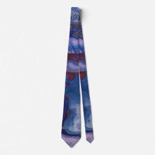 Vape Vibrant Abstract Paarse Stropdas
