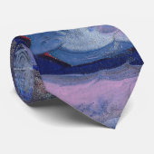 Vape Vibrant Abstrait Cravate Violette (Roulé)