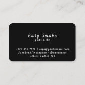 Vape Winkelen voor zakelijke korting Kaart Visitekaartje (Achterkant)