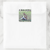 Vapende tapestickers vierkante sticker (Tas)