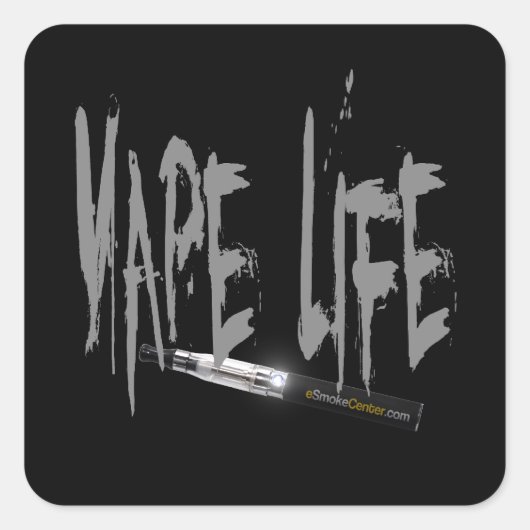 Vapenleven! Vierkante Sticker (Voorkant)