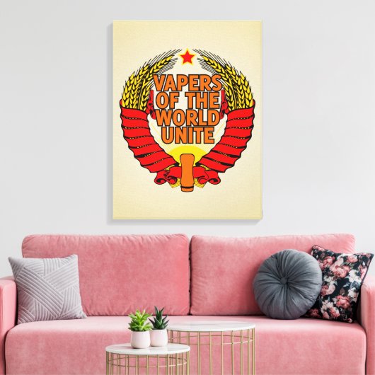 Vapers van de Wereld Unite Canvas Afdruk (Insitu (Woonkamer))