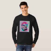 Vaperwave Aesthetic Glitch Sushi Retrowave Synthwa T-shirt (Voorkant volledig)