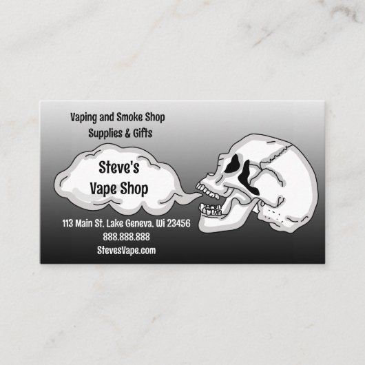 Vapeshop Visitekaartje (Voorkant)