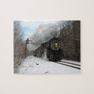 Vapeur dans le puzzle d'hiver