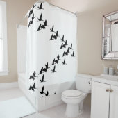 Vapeur de grue de sable rideau de douche d'oiseaux (En situation)