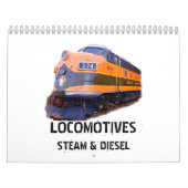 Vapeur de locomotives et calendrier mural diesel (Protection)