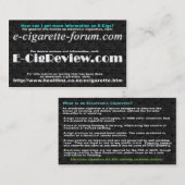 Vaping Info Visitekaartje (Voorkant / Achterkant)