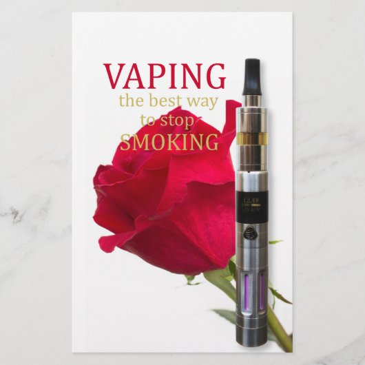 Vaping is de beste manier om te stoppen met roken flyer (Voorkant)