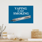 Vaping is niet roken poster (Keuken)