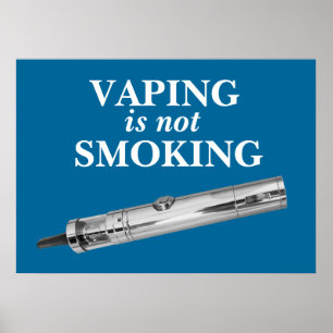 Vaping is niet roken poster