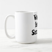 Vaping ne fume pas la tasse de café (Gauche)