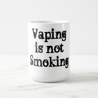 Vaping ne fume pas la tasse de café