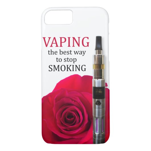 Vapings- en roos-bloem Case-Mate iPhone case (Achterkant)