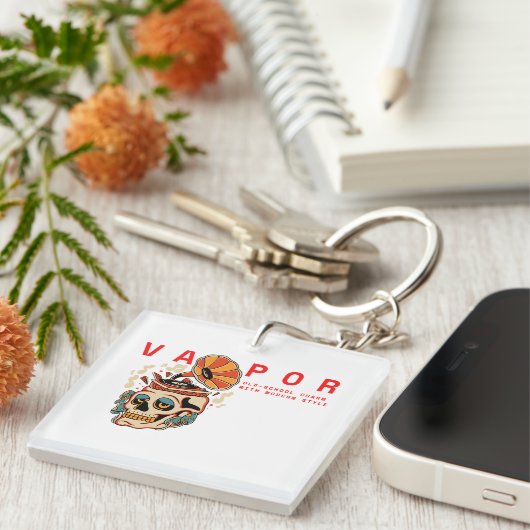 Vapor: Old-school charme met moderne stijl! Sleutelhanger (Voorkant Rechts)