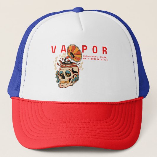 Vapor: Old-school charme met moderne stijl! Trucker Pet (Voorkant)