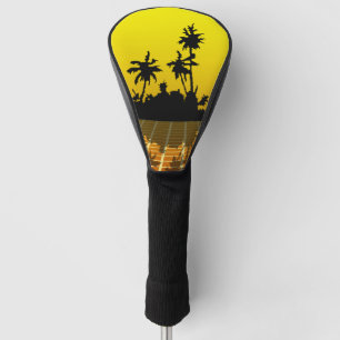 Vaporgolf Bright Geel Tropisch Golfhoofd Hoesje Golfheadcover