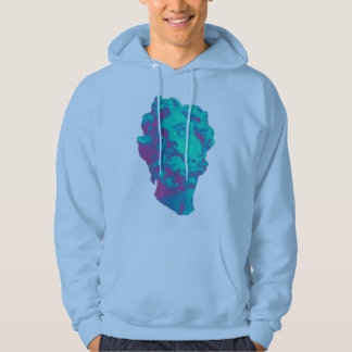 Vaporgolf esthetisch glitch beeld hoodie