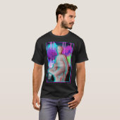Vaporgolf esthetisch glitch Grieks beeld T-shirt (Voorkant volledig)