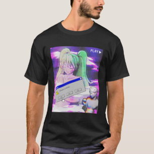 Vaporgolf esthetisch Japans stijldier T-shirt
