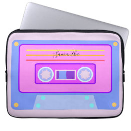 Vaporgolf esthetisch Licht Paars 90s Mixtape Laptop Sleeve