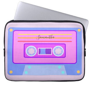 Vaporgolf esthetisch Licht Paars 90s Mixtape Laptop Sleeve