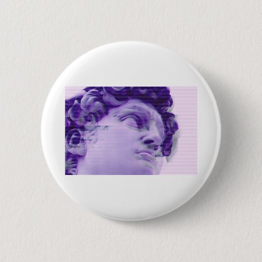 Vaporgolf grieks glitsstandbeeld ronde button 5,7 cm (Voorkant)