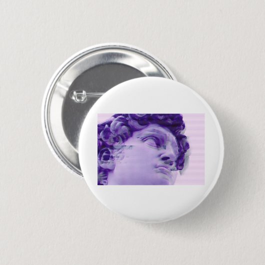 Vaporgolf grieks glitsstandbeeld ronde button 5,7 cm (Voorkant /achterkant)