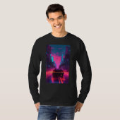 Vaporwave Aesthetic Outrun Synthwave Retrowave T-shirt (Voorkant volledig)