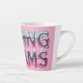 Vaporwave Aesthetics with Glitch Effect and Neon  Latte Mok (Rechts)