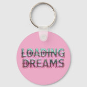 Vaporwave Aesthetics with Glitch Effect and Neon  Sleutelhanger (Voorkant)