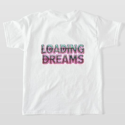 Vaporwave Aesthetics with Glitch Effect and Neon T-shirt (Laag Achter)